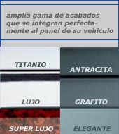 taxmetro con amplia gama de acabados:titanio,antracita,grafito,elegante,lujo y super lujo